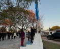 Izamiento del Pabellón Nacional en la Plaza Gral. Manuel Belgrano